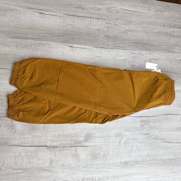 Good American Essential Track Pant WMNS 2 Golden Jogger Elastic Cuffs Active Gym - Picture 3 of 9